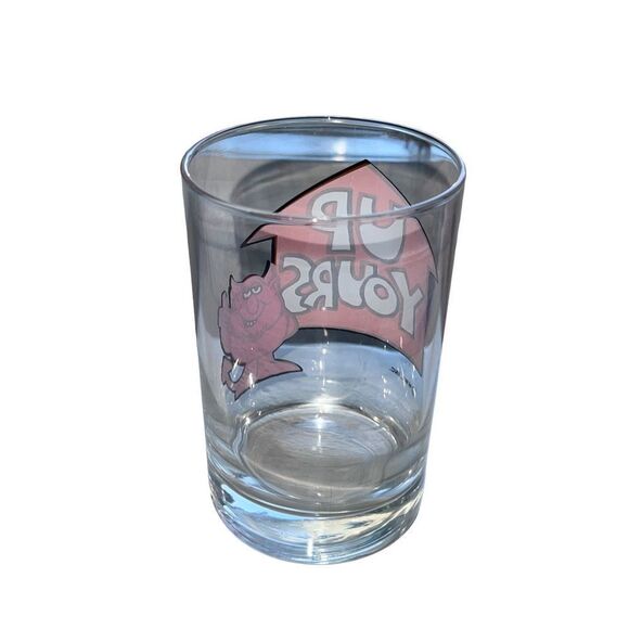 Vintage One Glass Up Yours Print Shot Glass Vodka - Picture 9 of 11